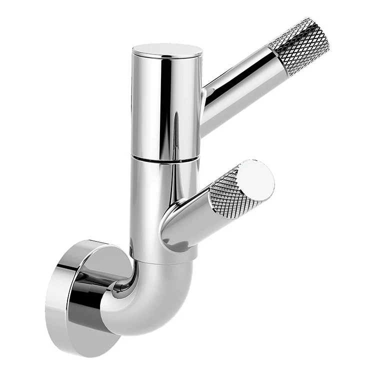Litze Double Robe Hook with Knurling - Frankwebs