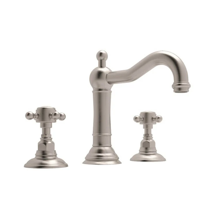 Lavatory Faucet Acqui Widespread 2 Cross Handle Polished Nickel 1.2 Gallons per Minute - Frankwebs