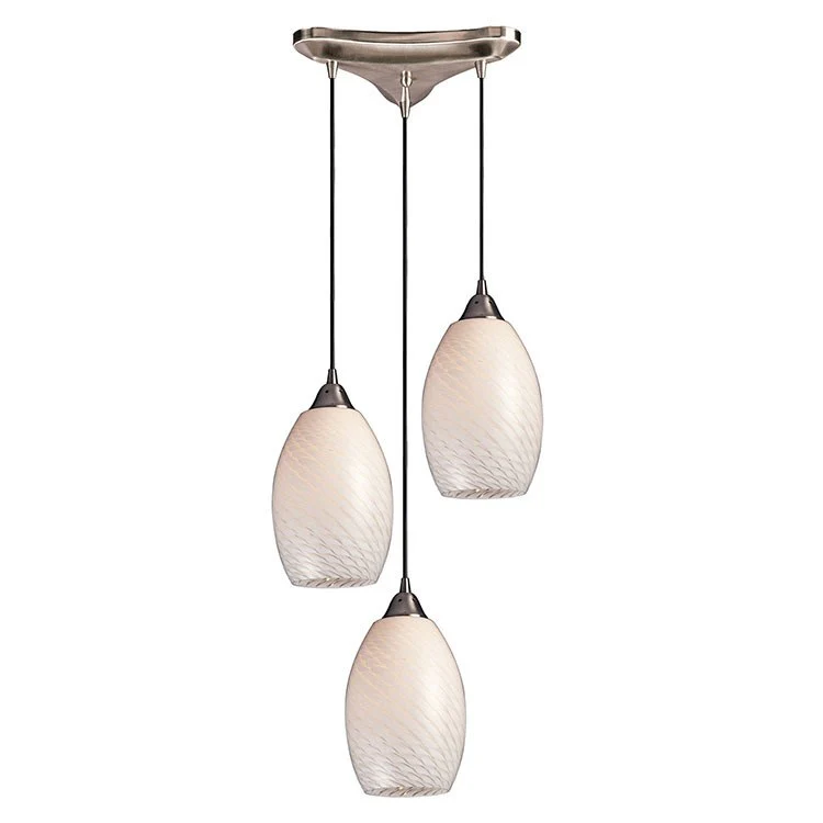 Mulinello Three-Light Triangular Pan Pendant - Frankwebs