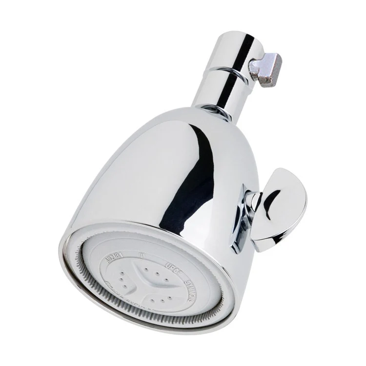 Showerhead Super 1 Function External Volume Control Male Connection Polished Chrome 3-1/4 Inch 1.5 Gallons per Minute Full Spray - Frankwebs