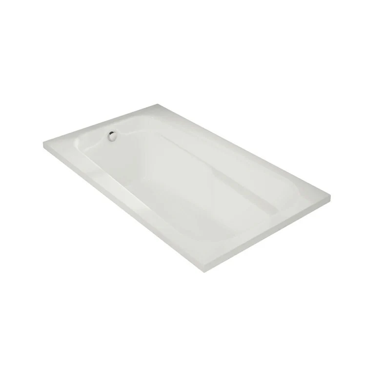Tub Tempest 59-7/8 x 35-3/4 x 18-7/8 Inch Drop-In with Whirlpool End White Acrylic - Frankwebs
