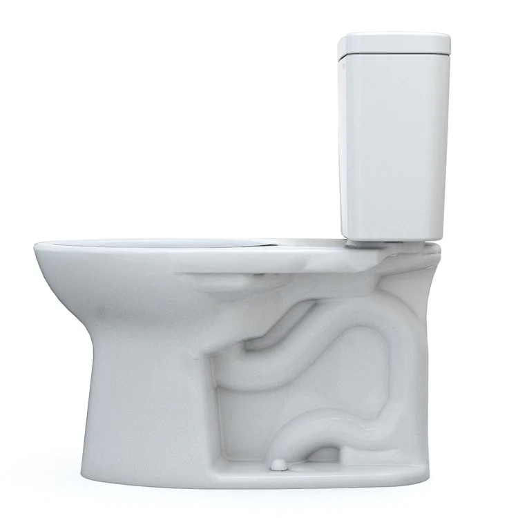 Toilet Drake 2 Pieces Universal Height Cotton Elongated ADA 30-1/8 Inch 1.28 Gallons per Flush 10 Inch Rough Left Hand Chrome Less Seat - Frankwebs