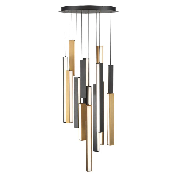 Chaos Fifteen-Light LED Round Pendant 3000K - Frankwebs