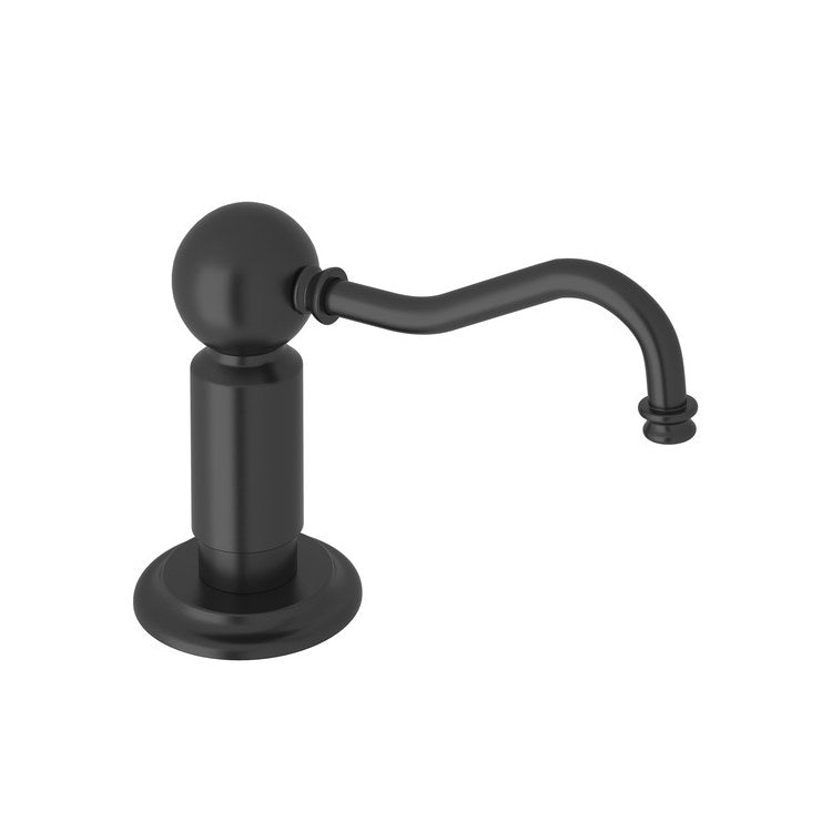 Soap Dispenser Matte Black Deck Mount Plastic Brass & Lotion 12 Fluid Ounce 4 Inch - Frankwebs