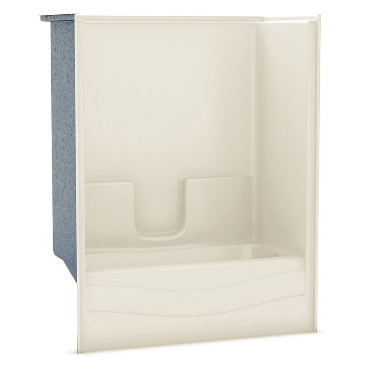 Tub and Shower Module 60 x 30 x 73-1/4 Inch AcrylX Right Hand Bone - Frankwebs