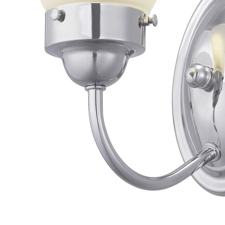 Fluted Glass Single-Light Bathroom Wall Sconce - Frankwebs