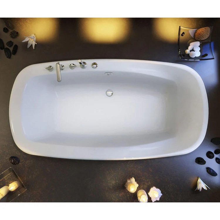 Tub Eterne 72 x 41-3/4 x 23-1/2 Inch Drop-in Center White Acrylic - Frankwebs