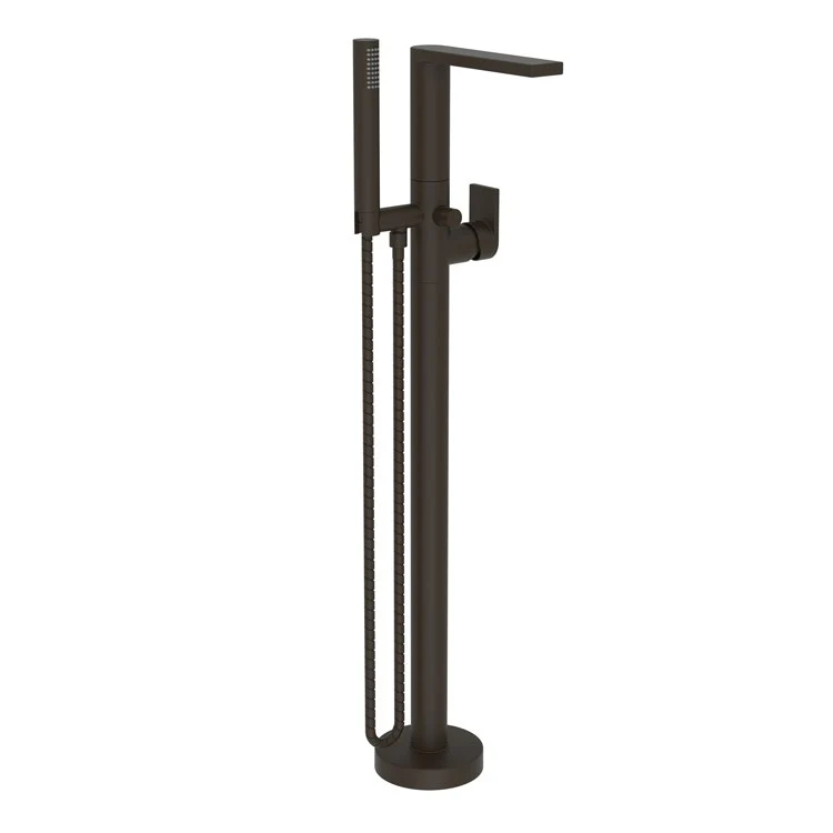 Tub Filler Skylar Freestanding with Handshower 1 Lever ADA Flat Black 1 Hole - Frankwebs