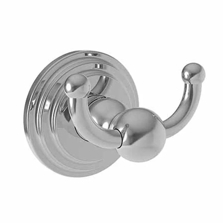 Robe Hook Alveston Double Satin Nickel PVD 2-5/9 Inch 2-3/7 Inch Wall Mount Brass - Frankwebs