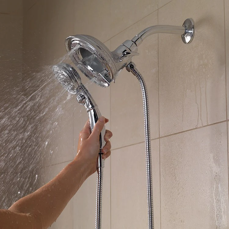 Traditional H2Okinetic In2ition Two In One Four-Function Integrated Shower Head/Handshower - Frankwebs