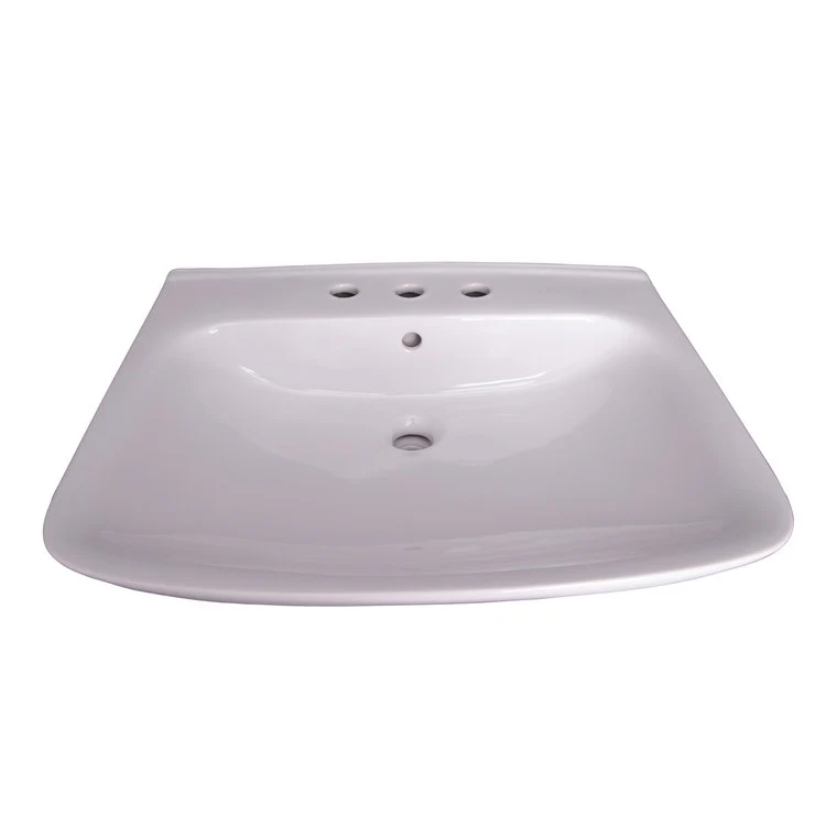 Lavatory Sink Eden Wall Hung 23-1/8 Inch 8 Inch Spread Rectangle White - Frankwebs