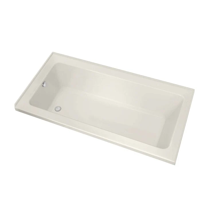 Tub Pose 71-1/2 x 35-3/4 x 23-5/8 Inch Alcove Left Biscuit Acrylic - Frankwebs