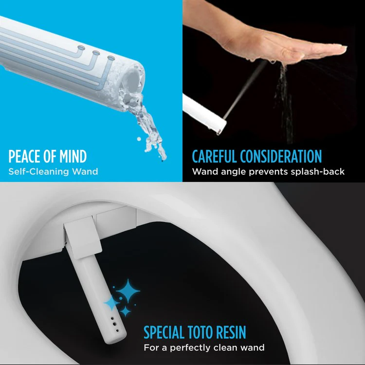 Washlet S500E Elongated Closed Front Heated Bidet Seat with EWATER+ - Frankwebs