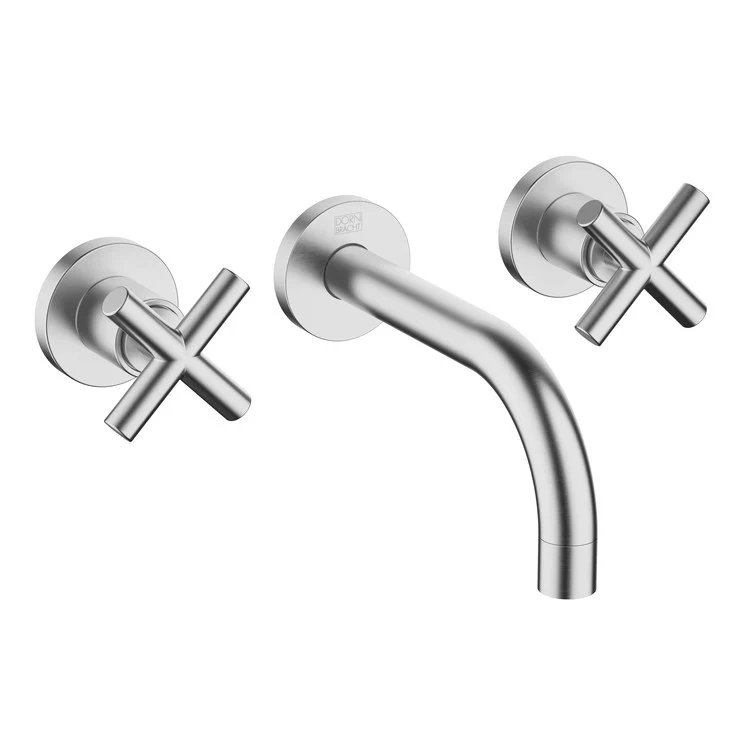 Lavatory Faucet TARA Wall Mount Mixer 2 Cross ADA WaterSense Chrome 1.2 Gallons per Minute Less Drain 3 Hole - Frankwebs