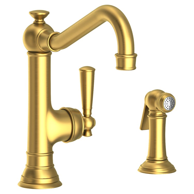 Jacobean Single Handle Kitchen Faucet with Side Sprayer - Frankwebs