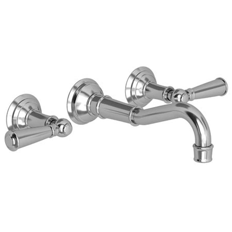 Lavatory Trim Jacobean Wall Mount 2 Lever Polished Gold PVD ADA Low Arc 1.2 Gallons per Minute - Frankwebs