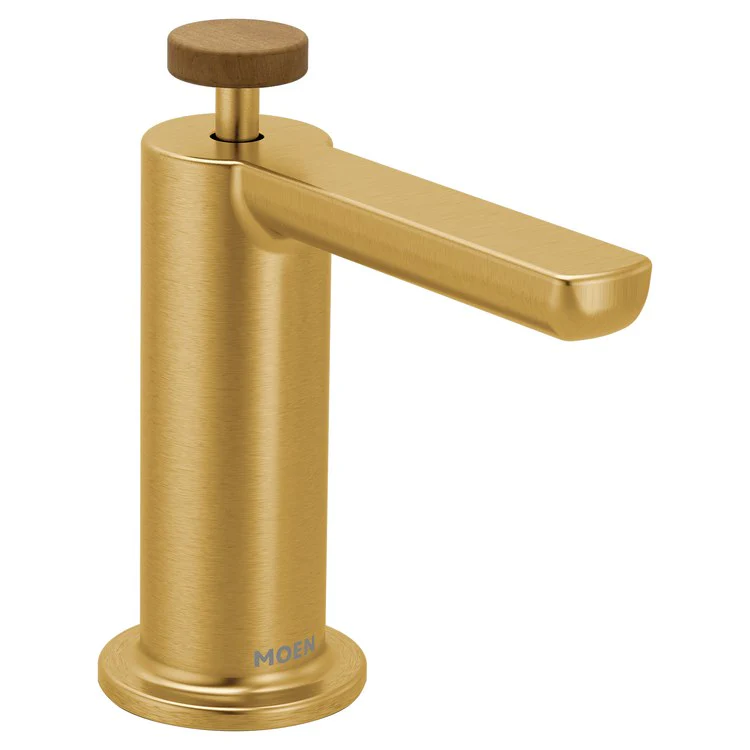 Soap Dispenser Tenon Modern Brushed Gold Deck Mount 18 Ounce - Frankwebs