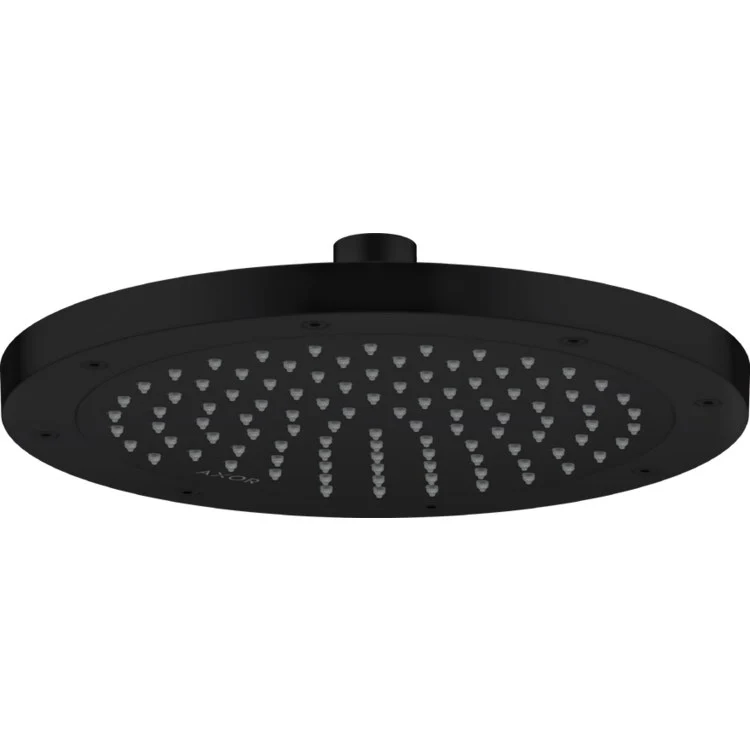 Showerhead ShowerSolutions 1 Function Brushed Black Chrome 9-7/8 Inch 1.5 Gallons per Minute Rain - Frankwebs
