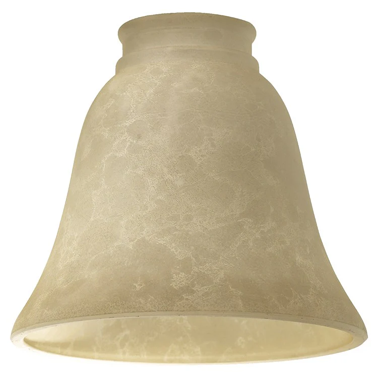 Replacement White Faux Alabaster Glass Bell Shade with 2.25