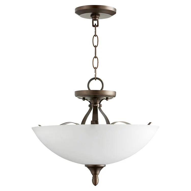 Jardin Three-Light Convertible Semi-Flush Mount Ceiling Fixture/Pendant - Frankwebs