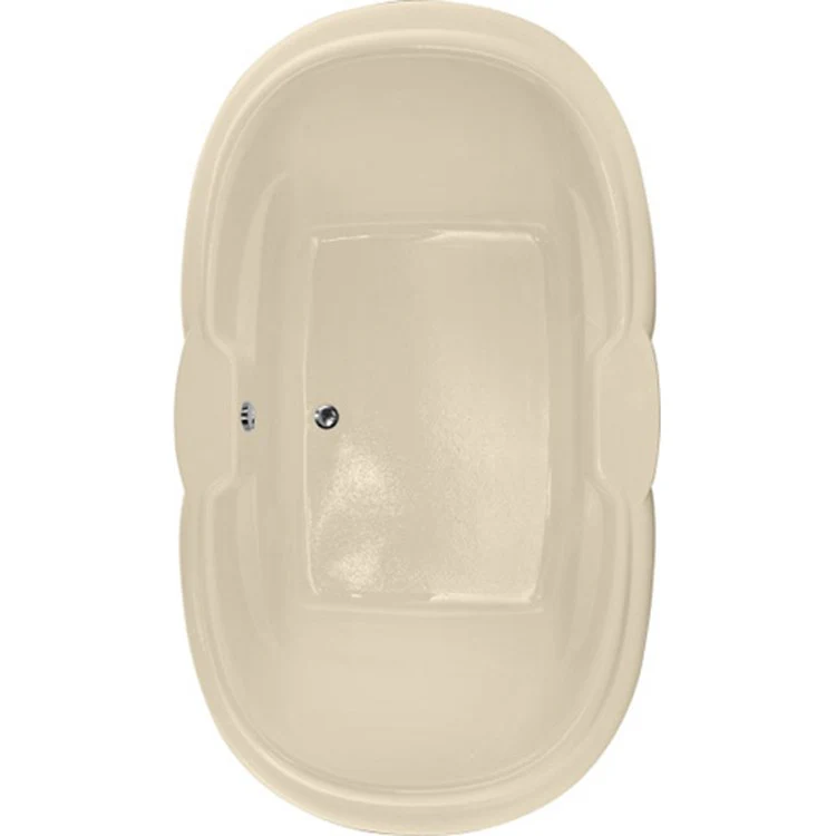 Soaking Tub Designer Collection Yvette 72 x 42 Inch Drop-In Tub Only Side Center Bone Acrylic - Frankwebs