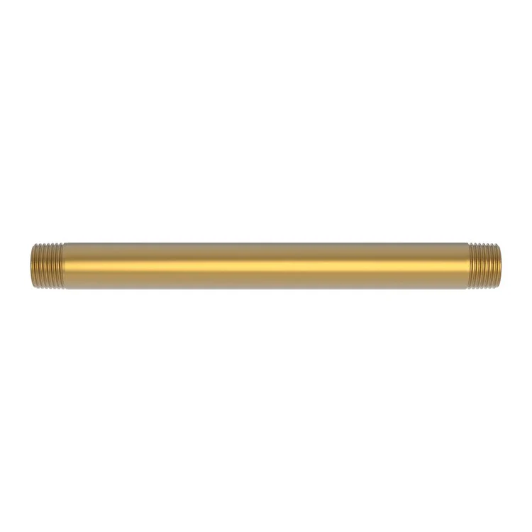 Shower Arm Polished Brass Uncoated Living 8 Inch 1/2