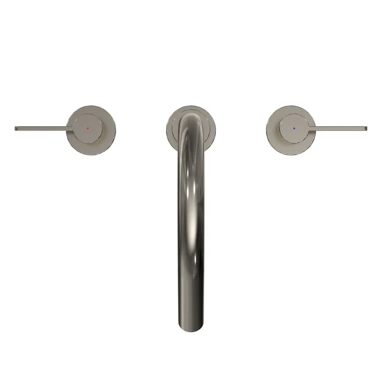 Roman Tub Trim GF with Handshower 2 Lever Polished Nickel ADA 8-11/16 Inch Reach - Frankwebs
