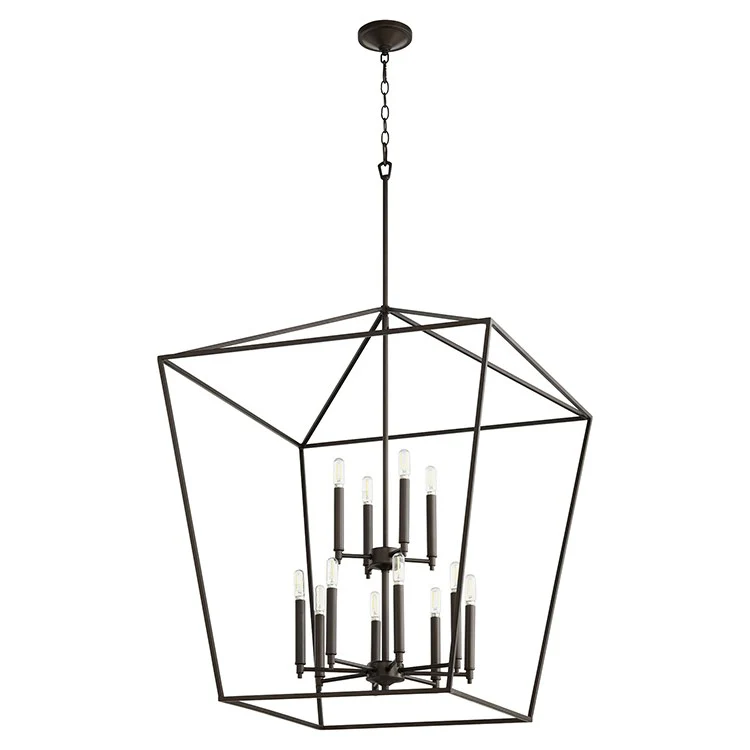 Gabriel Twelve-Light Two-Tier Foyer Pendant - Frankwebs