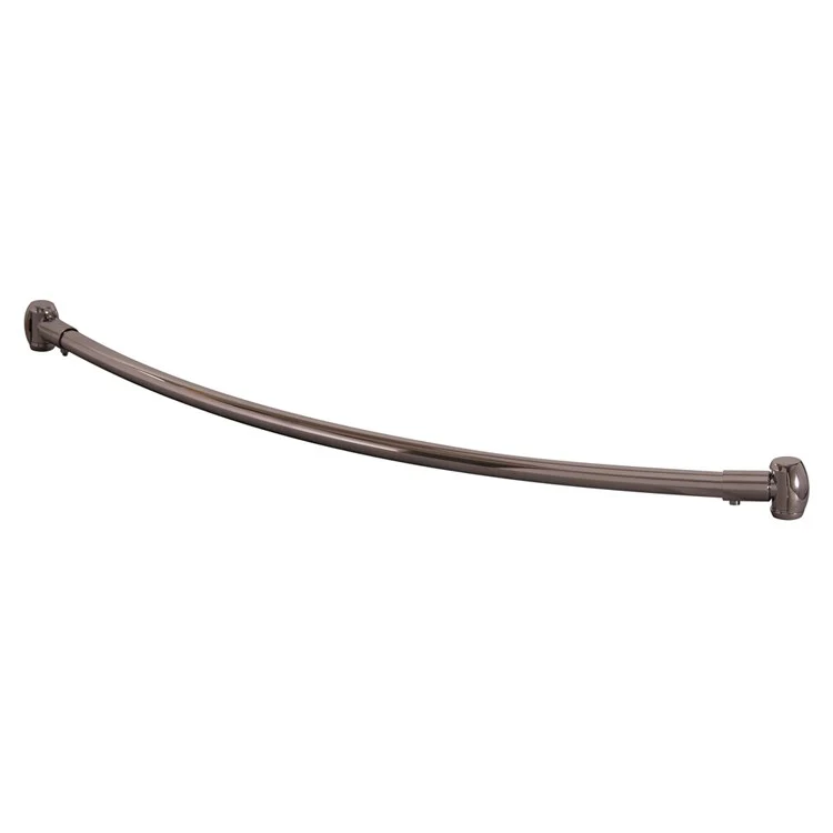 Shower Rod Curved with Flange Oil Rubbed Bronze 48 Inch Steel - Frankwebs