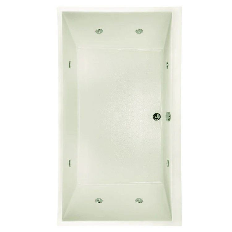 Combination Tub Designer Collection Eileen 86 x 50 x 19 Inch Center Drain Bone Rectangle - Frankwebs