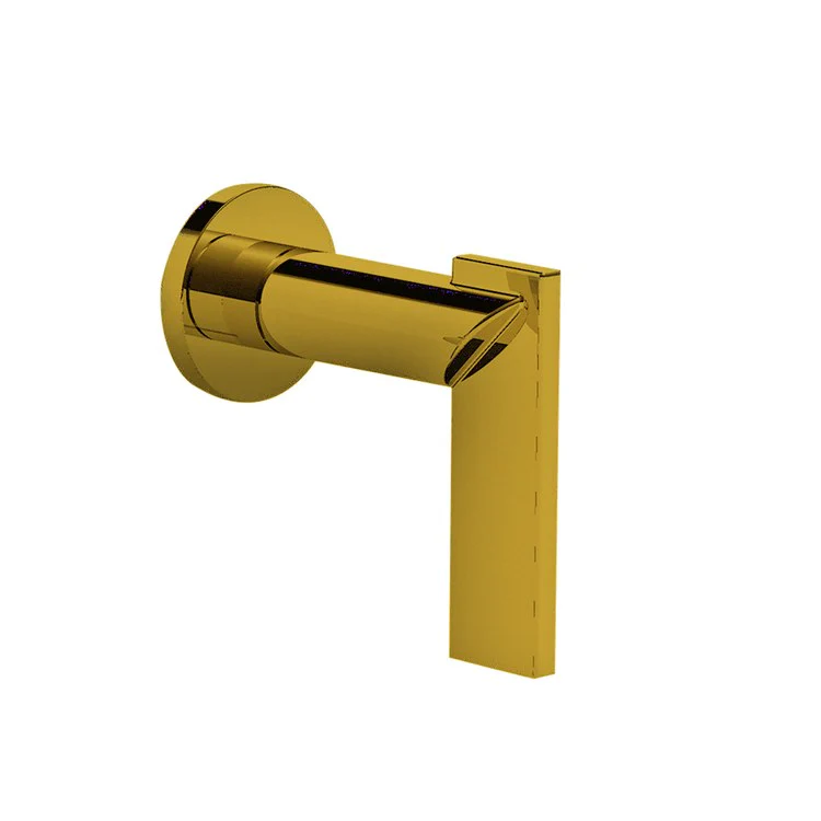 Diverter Handle Keaton Brass Flow Control Lever Polished Brass Uncoated Living Round Escutcheon - Frankwebs