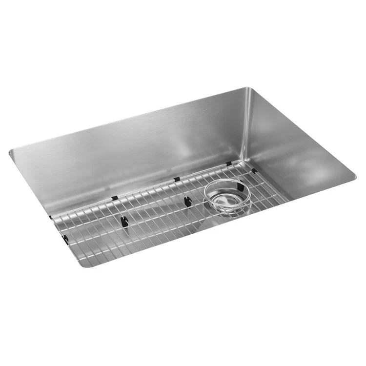 Kitchen Sink Crosstown 25.5 x 18.5 Inch Single Bowl Kit Polished Satin Undermount - Frankwebs