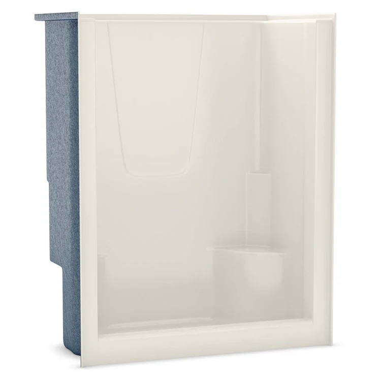 Shower Module 60 Inch AcrylX Biscuit 1 Pieces Twin/Contoured Corner Seats - Frankwebs