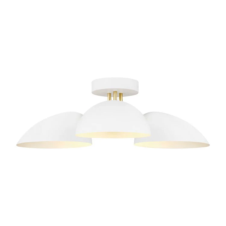 Jane Three-Light Flush Mount Ceiling Fixture by Ellen - Frankwebs