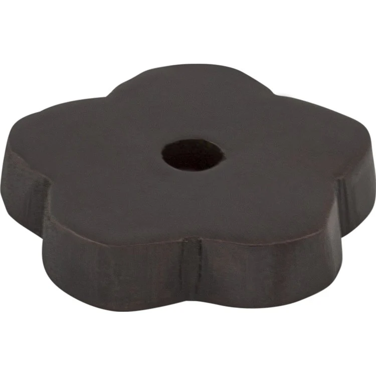 Knob Backplate Aspen Flower Medium Bronze 1 Inch 1 Hole Bronze - Frankwebs