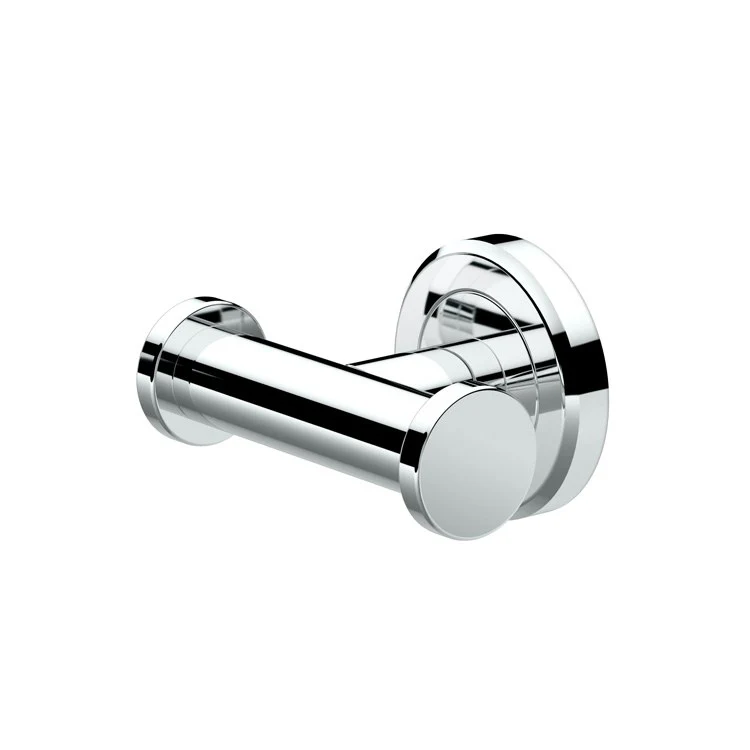 Robe Hook Latitude II Double Chrome 3-1/8 Inch 2-3/25 Inch Wall Mount Metal - Frankwebs