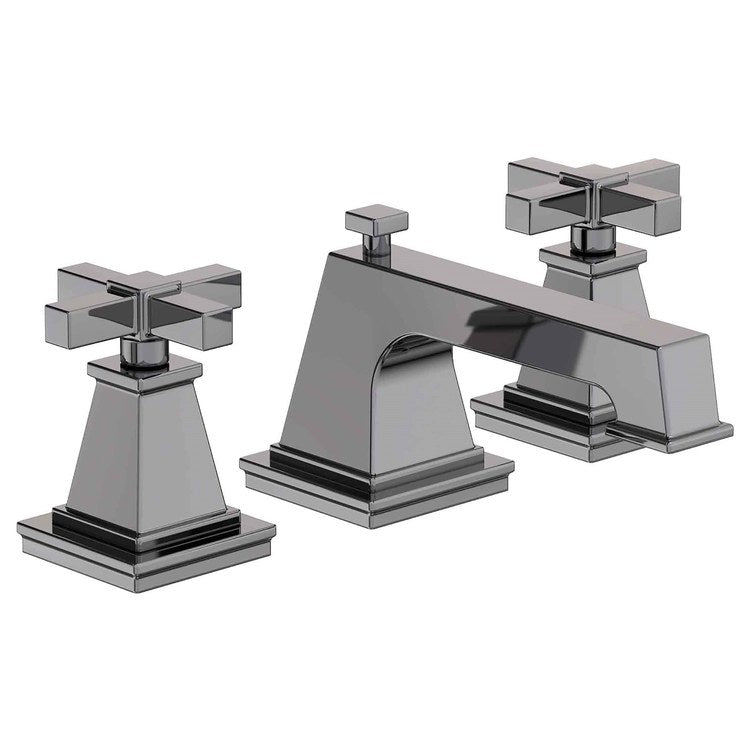 Lavatory Faucet Malvina Widespread 8 to 20 Inch Spread 2 Cross ADA Stainless Steel PVD 1.2 Gallons per Minute Brass Spout Height 2 Inch - Frankwebs