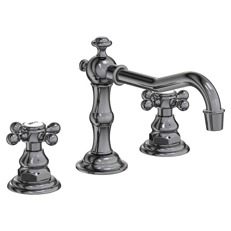 Lavatory Faucet Chesterfield Widespread 8 to 20 Inch Spread 2 Cross ADA Aged Brass 1.2 Gallons per Minute Brass Spout Height 3-5/16 Inch - Frankwebs