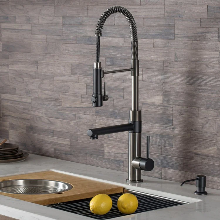 Artec Pro 2-Function Commercial-Style Pre-Rinse Kitchen Faucet with Pull Down Spring Spout and Pot Filler - Frankwebs
