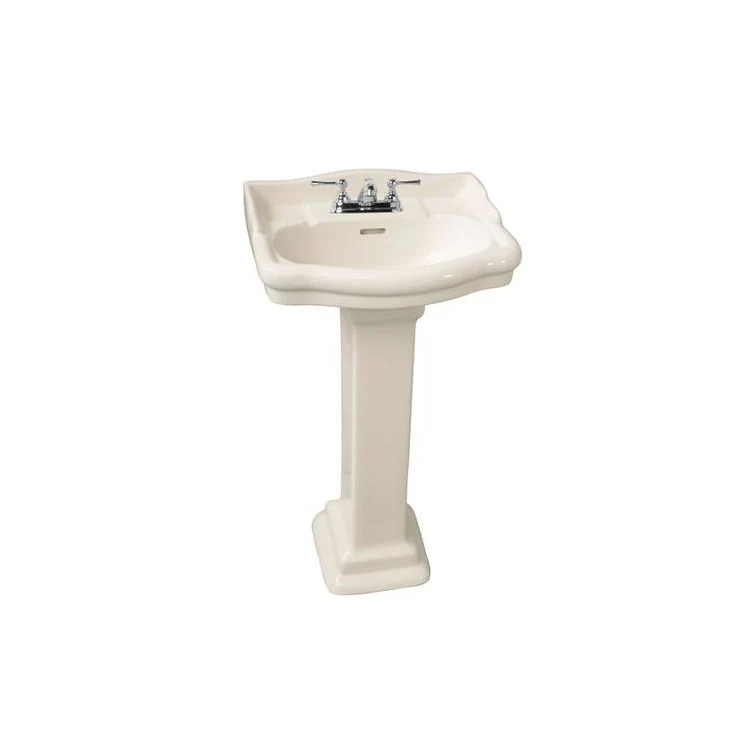 Pedestal Top Stanford 460 18-1/8 Inch White 4 Inch Spread Vitreous China Rectangle - Frankwebs