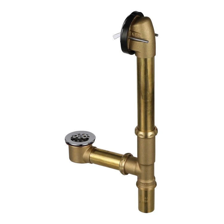 Waste and Overflow Assembly Extra Long Chrome Plated Brass - Frankwebs