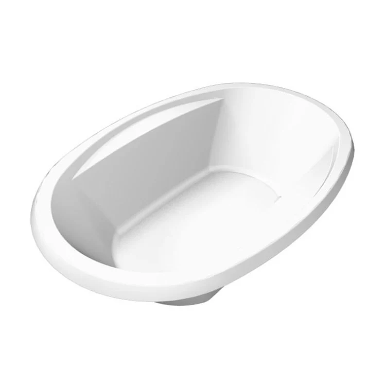 Combination Tub Designer Collection Galaxie 60 x 38 x 19 Inch Drop-In Center Drain Biscuit Oval - Frankwebs