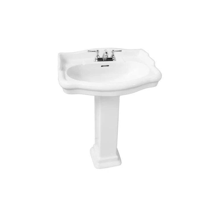 Pedestal White Stanford Large Vitreous China - Frankwebs