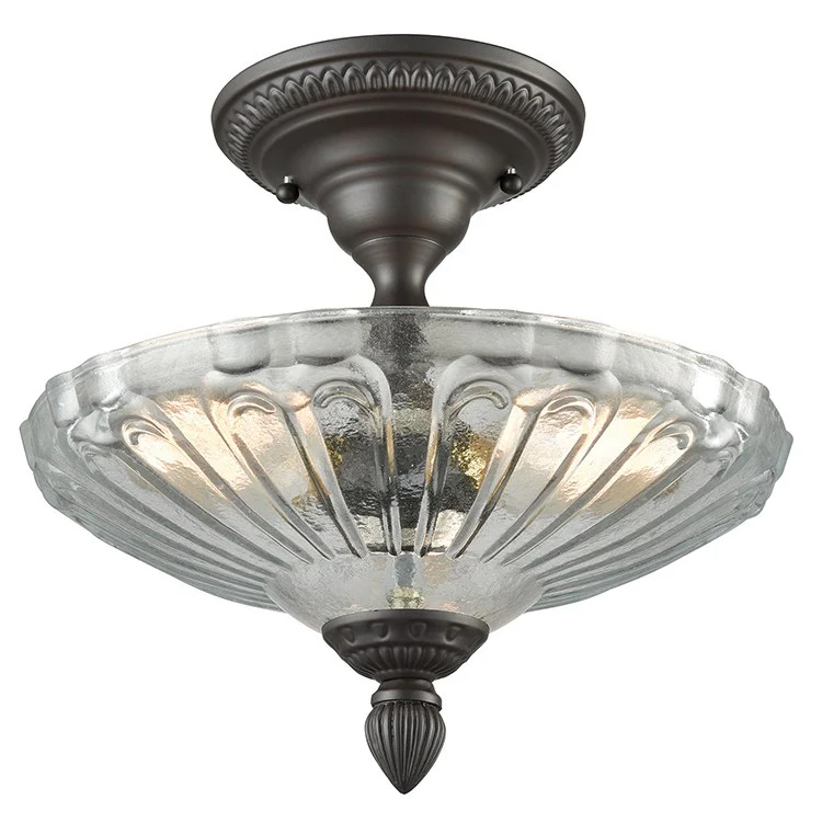 Restoration Three-Light Semi-Flush Mount Ceiling Fixture - Frankwebs