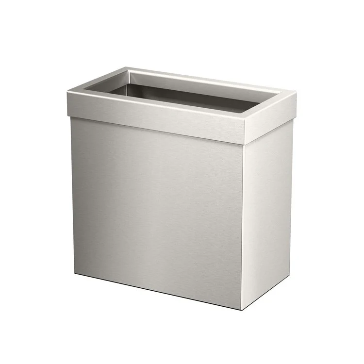 Waste Bin Rectangular Matte Black Brushed Brass Stainless Steel 3.18 Gallon Capacity - Frankwebs