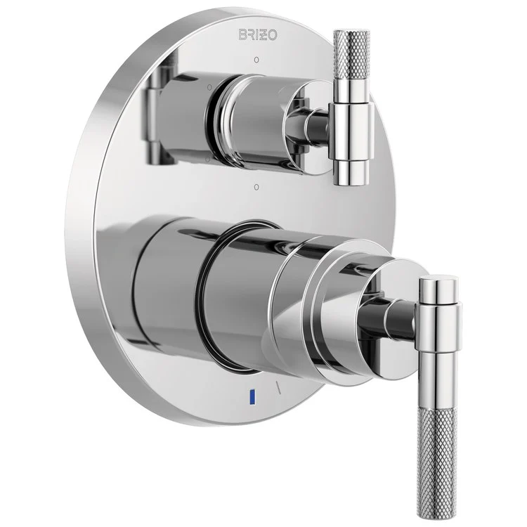 Pressure Balance Valve Trim Litze with Integrated 6 Function Diverter 2 Less Handle Brilliance Luxe Gold ADA - Frankwebs