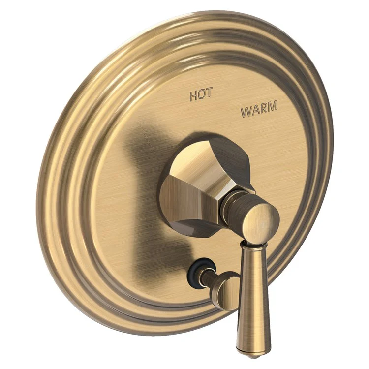 Metropole Pressure Balance Tub/Shower Valve Trim Only with Lever Handle - Midnight Chrome - Frankwebs