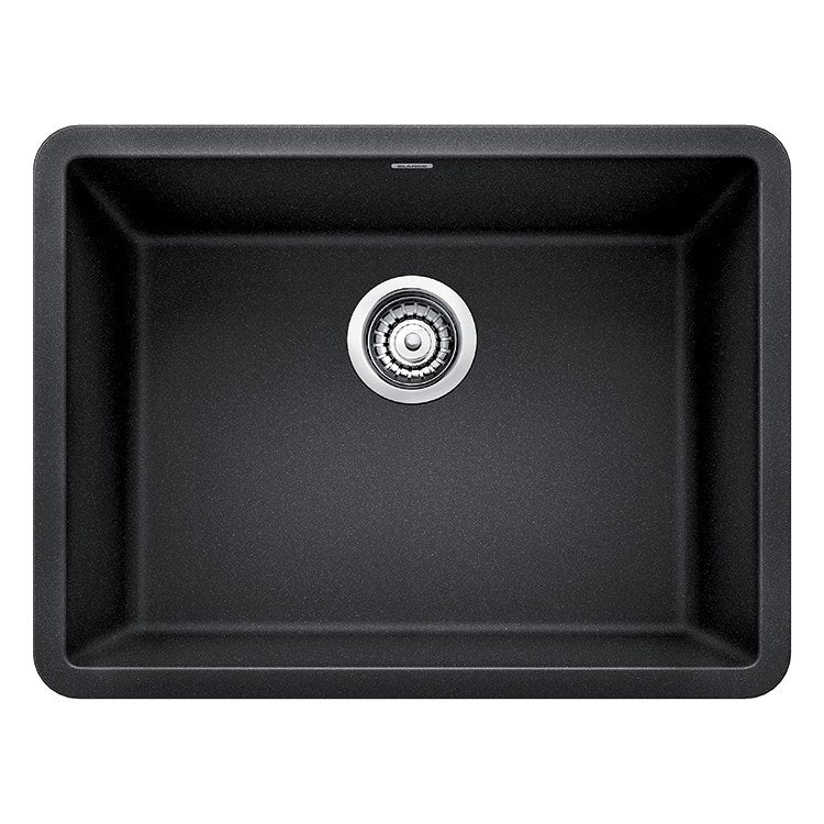 Kitchen Sink Precis 23 x 18 Inch Single Bowl Coal Black Undermount Rectangle Silgranit - Frankwebs