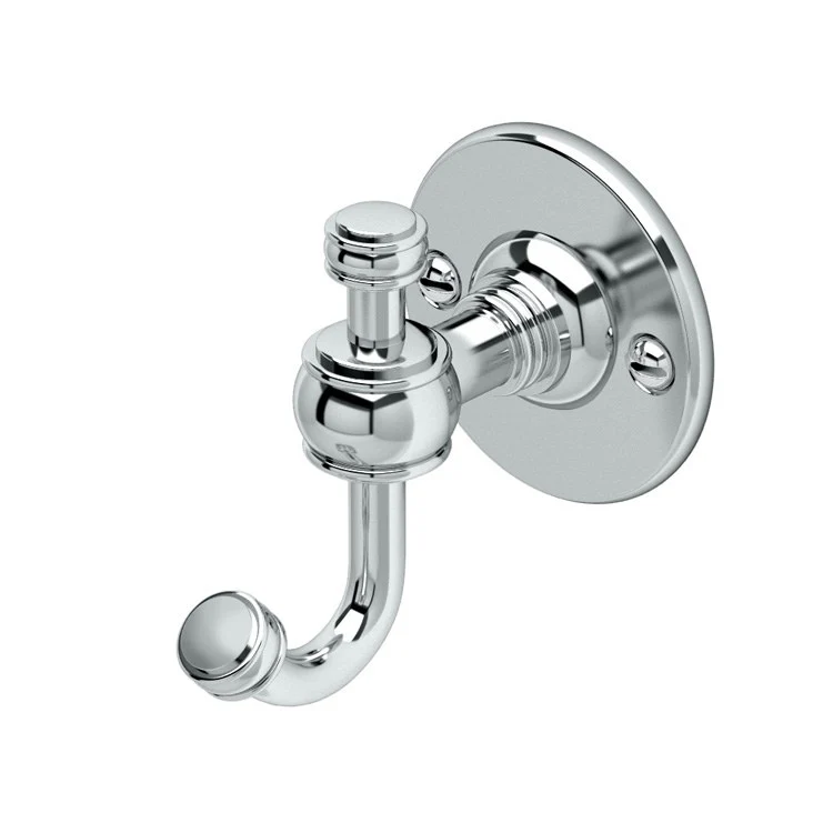 Robe Hook Cafe Single Chrome 4-1/8 Inch 3-1/2 Inch Wall Mount Metal - Frankwebs