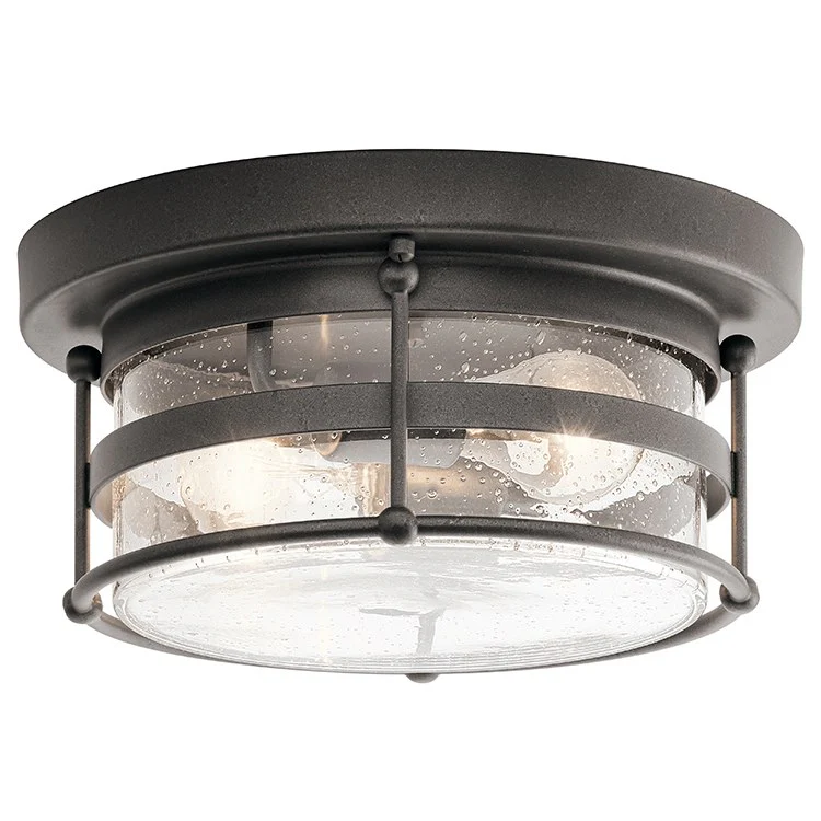 Mill Lane Two-Light Outdoor Flush Mount Ceiling Fixture - Frankwebs
